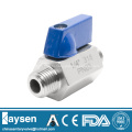 DIN Sanitary Mini ball valve male/male thread